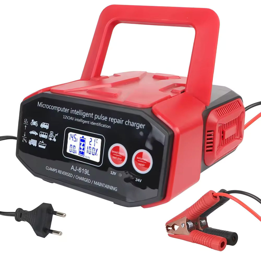 Redresor inteligent cu microcomputer și reparare prin impulsuri pentru incarcarea si repararea bateriilor 12V 30A / 24V 17A