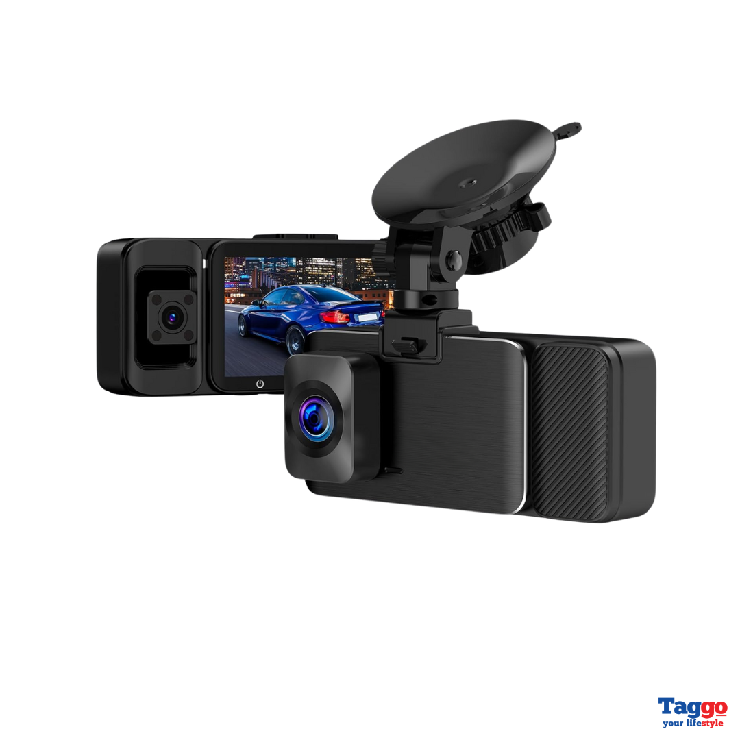Camera auto 4K UHD frontal + cabină Full HD 1080P + spate Full HD 1080P, functie GPS, cu WIFI integrat