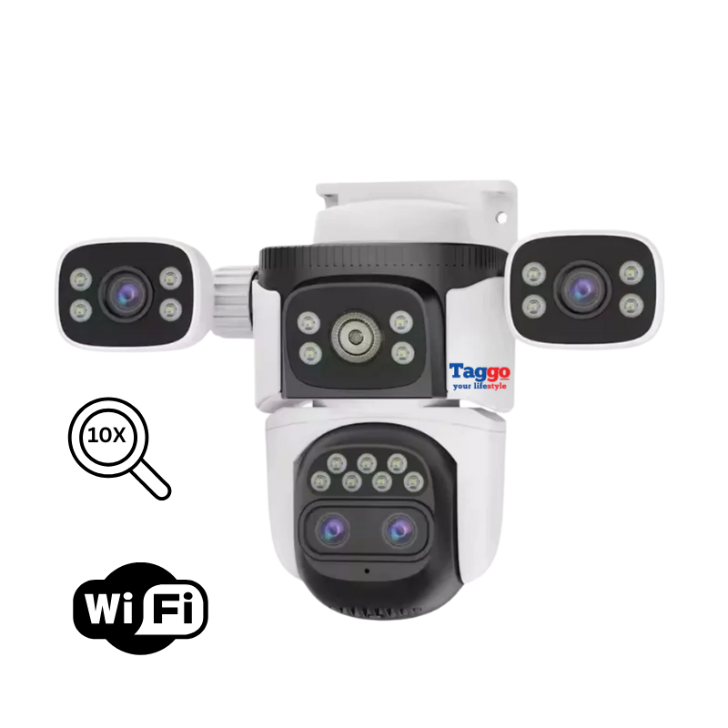 Camera Supraveghere WiFi 16MP – Zoom 10X, Vedere Nocturna Color, Audio Bidirectional, Detectie Miscare si Urmarire Automata