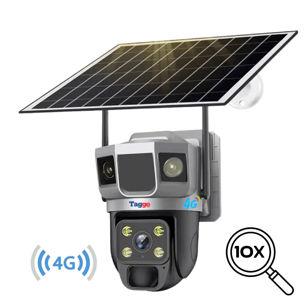 Camera de Supraveghere Solara 4G Cartela SIM, Online 24h, 5 MP, Zoom 10X, Full HD, Panou Solar 10W Rezistenta La Apa IP 66