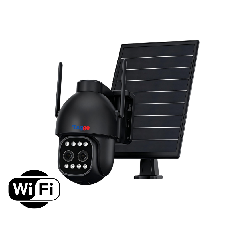 Camera WiFi Solara 5MP cu Zoom Optic 12x, AI Detectie Umana, Inregistrare 24/7, IP66