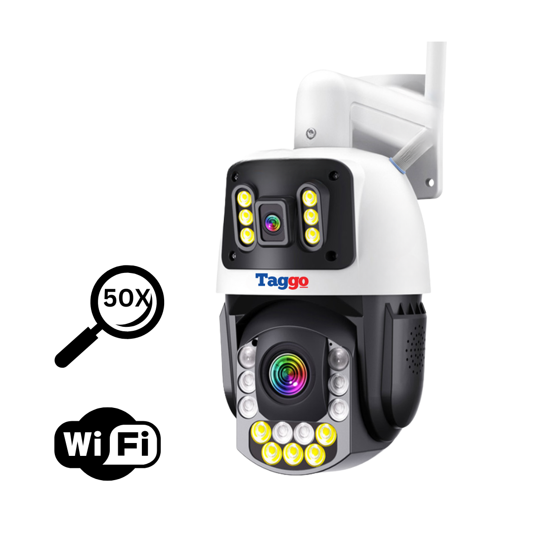 Camera Supraveghere, Conexiune WIFI 8MP, 4K ZOOM Optic 50X, Vedere color pe timp de noapte