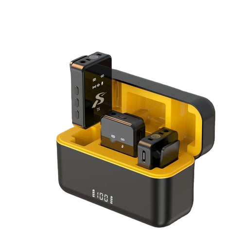 Set Microfoane Wireless Lavaliera cu 2 Microfoane si Receptor