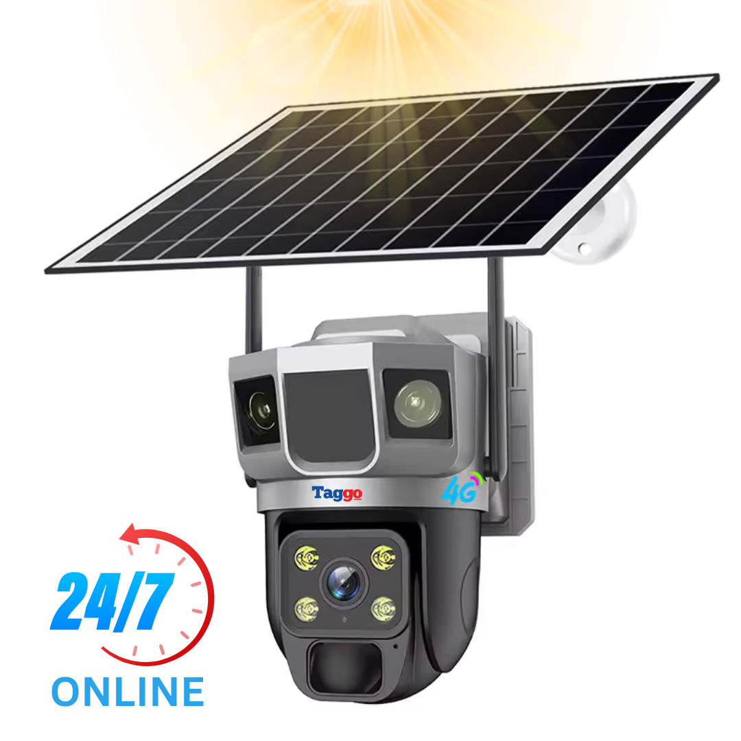 Camera de Supraveghere Solara 4G Cartela SIM, Online 24h, 5 MP, Zoom 10X, Full HD, Panou Solar 10W Rezistenta La Apa IP 66