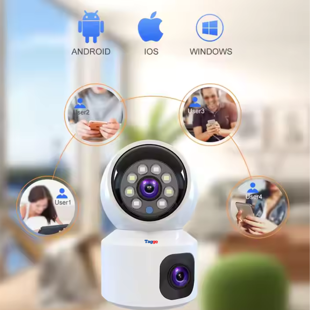 Camera de Supraveghere 8MP , 2 lentile, Wi-Fi si Vedere de Noapte Full Color, Comunicare Bidirectionala