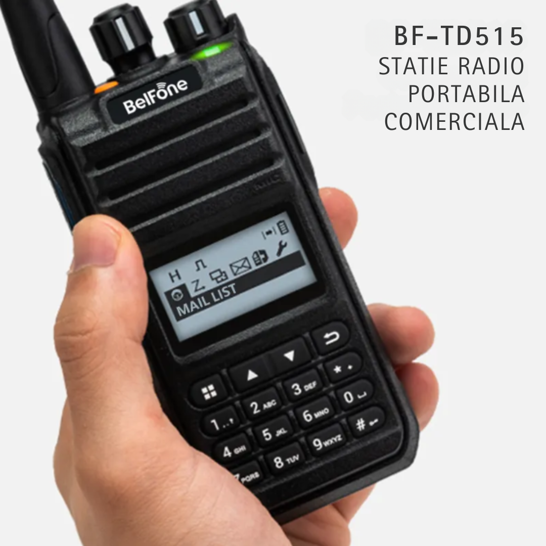 Statie radio digitala, DMR, Radio bidirecțional, Comunicare avansata, raza pana la 15KM