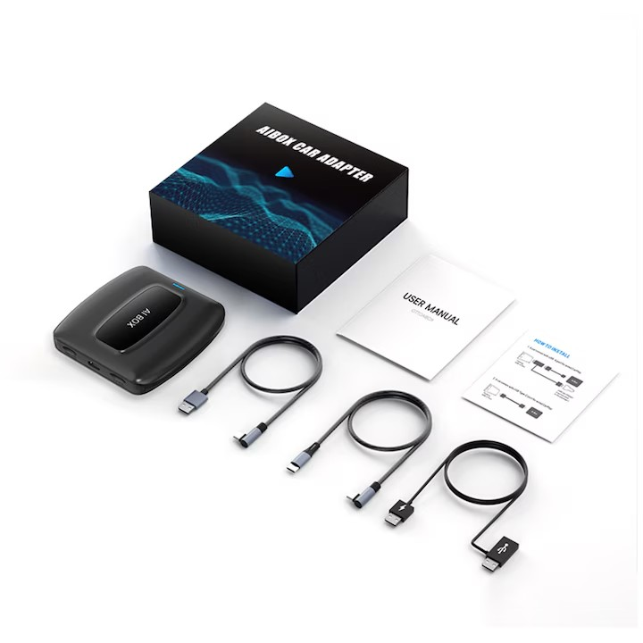 Android 12 Wireless CarPlay CA481 Aibox, Youtube, Netflix, Spotify, 4G+64G - Taggo.ro