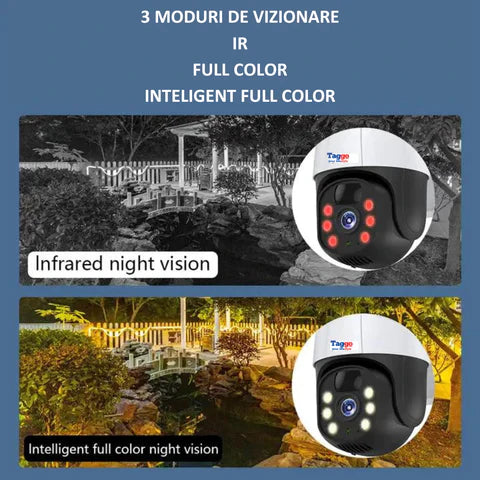 Camera de Supraveghere Solara 4G Cartela SIM 5 MP, Zoom 10X, Full HD, Panou Solar 9W Rezistenta La Apa IP 66