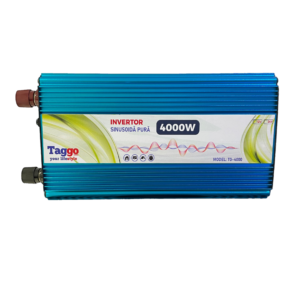 Invertor 2 in 1 SINUS PUR 4000W 24V - 220V cu Functie UPS de incarcare acumulatori