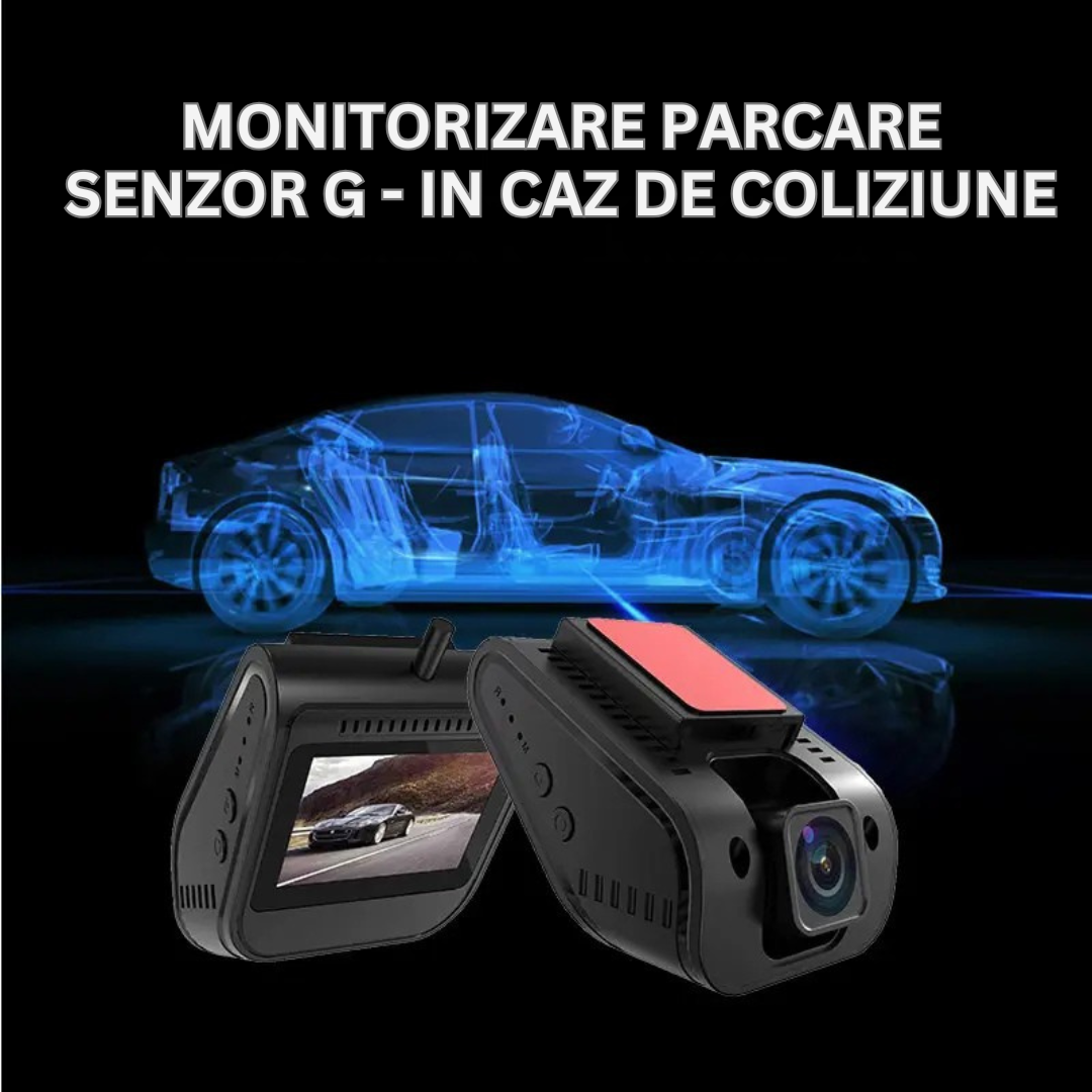 Camera auto de bord 4G Cartela SIM, 24h, GPS, Vizualizare traseu, Senzor G Impact, Acces aplicatie - Taggo.ro