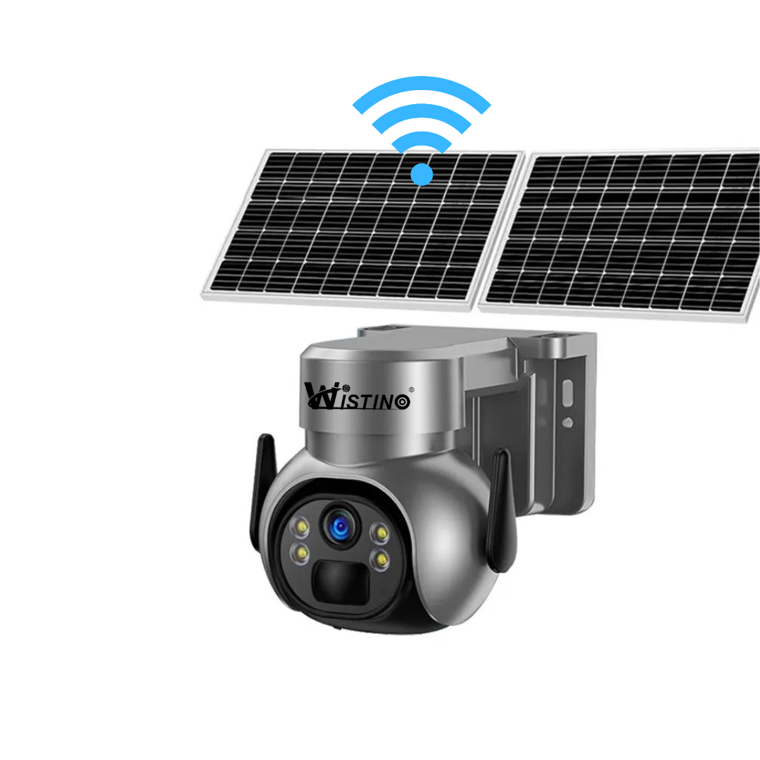 Camera de Supraveghere 8mp 4K cu Incarcare Solara WIFI, Panou 20W, Rain Charging, Rotire Din Aplicatie, Rezistenta La Apa IP 66