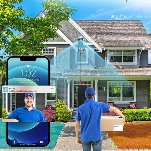 Camera de supraveghere WIFI 2K, 4MP, Baterie incorporata, Control din aplicatie,Rezistenta la apa IP66