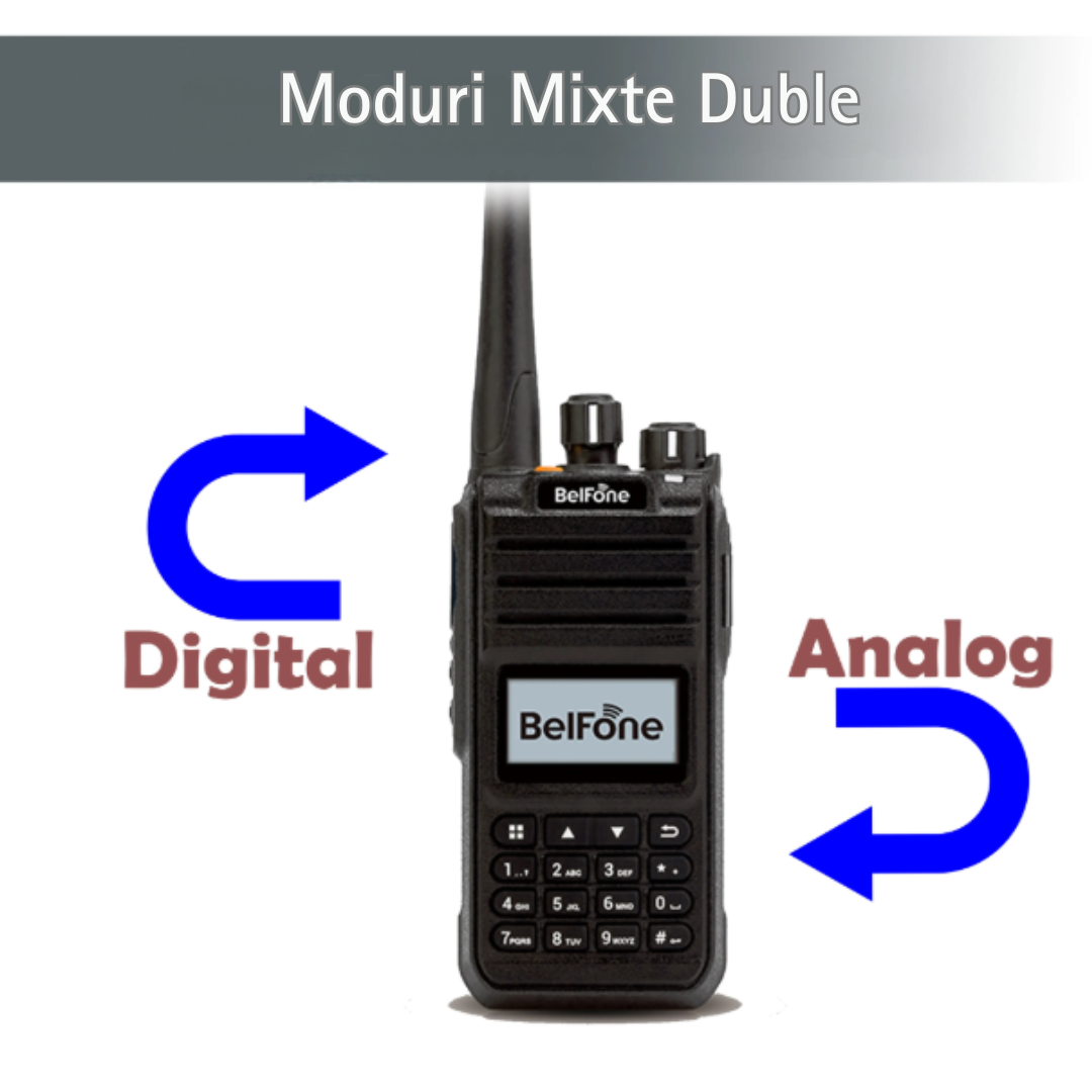 Statie radio digitala, DMR, Radio bidirecțional, Comunicare avansata, raza pana la 15KM