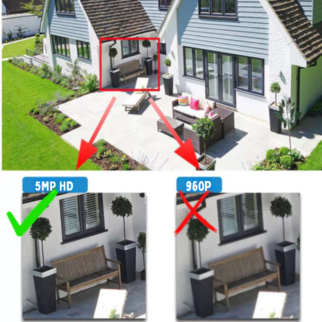 Camera de Supraveghere Solara WIFI 5 MP, Zoom 10X, Full HD 1080p, Panou Solar 9W Rezistenta La Apa IP 66, Gri, Card de memorie 64GB