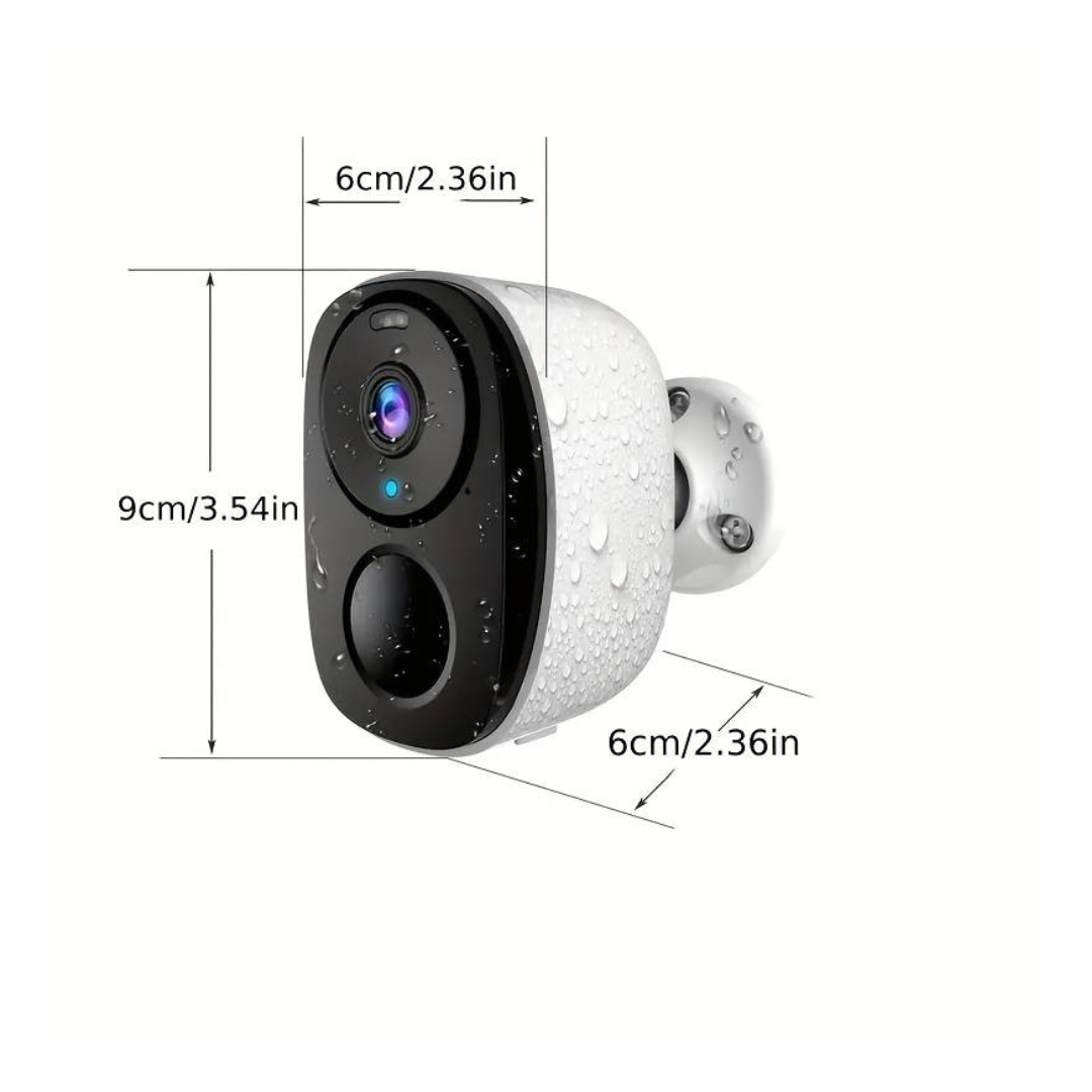 Camera de supraveghere WIFI 2K, 4MP, Baterie incorporata, Control din aplicatie,Rezistenta la apa IP66