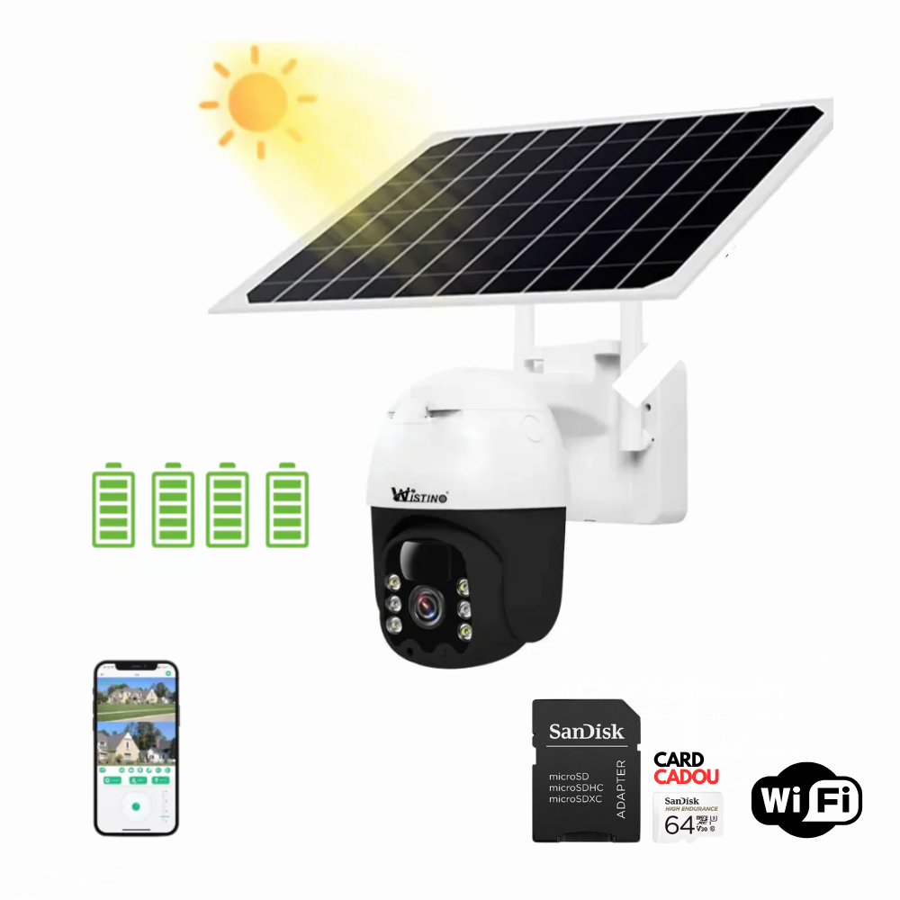Camera de Supraveghere Solara 4G Cartela SIM 5 MP, Zoom 10X, Full HD, Panou Solar 9W Rezistenta La Apa IP 66