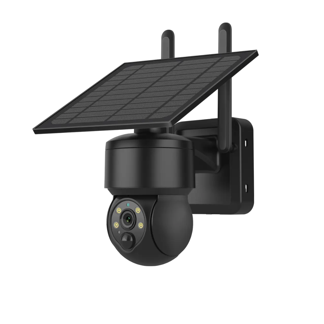 Camera de Supraveghere Black 5mp cu Incarcare Solara WiFi, Rain Charging, Rotire Din Aplicatie, Rezistenta La Apa IP 66