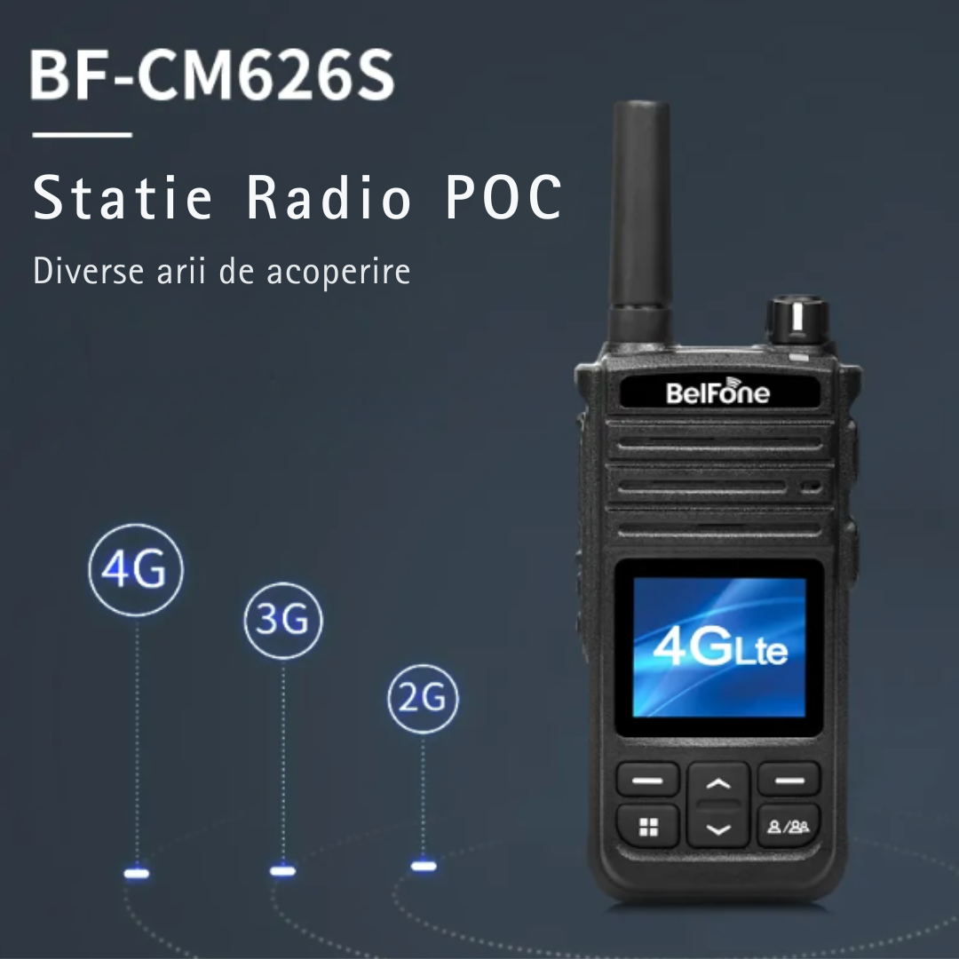 Statie Radio Profesionala - POC, 4G LTE, Comunicare Avansata prin Internet, Conectivitate Globala si Performanta Fiabila