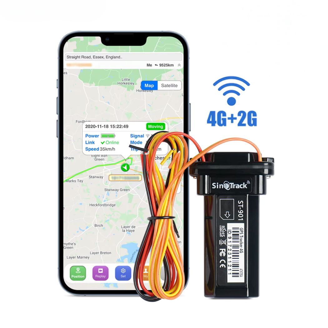 GPS Tracker Auto 2G/4G, Rezistent la apă IP67, Google Maps, baterie 150mAh, aplicatie gratuita