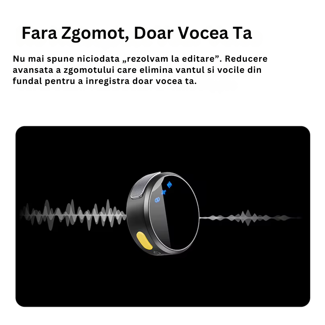 Lavaliera Wireless 3 in 1 – Microfon Magnetic Portabil pentru Telefon Mobil, Vlog si Streaming