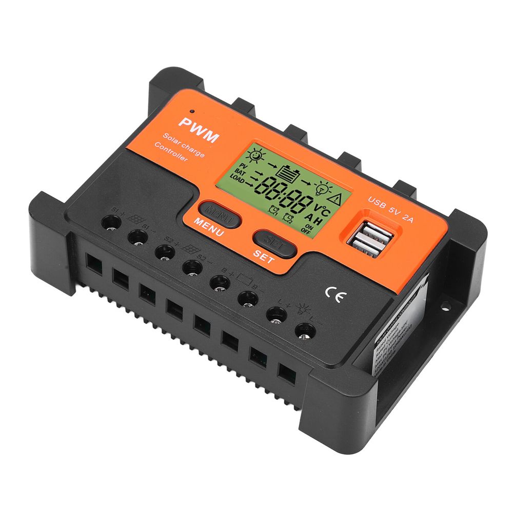Controller tensiune pentru panou solar PMW, 24v, 40 a, LCD - Taggo.ro