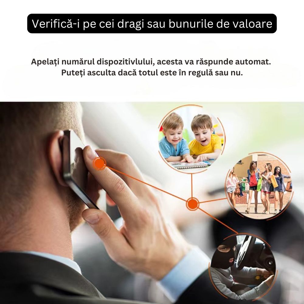 Micro tracker GSM GPS 1000 mAh, de dimensiunea unei monede, cu localizare GPS, AGPS, LBS si Wi-Fi precisa si rapida