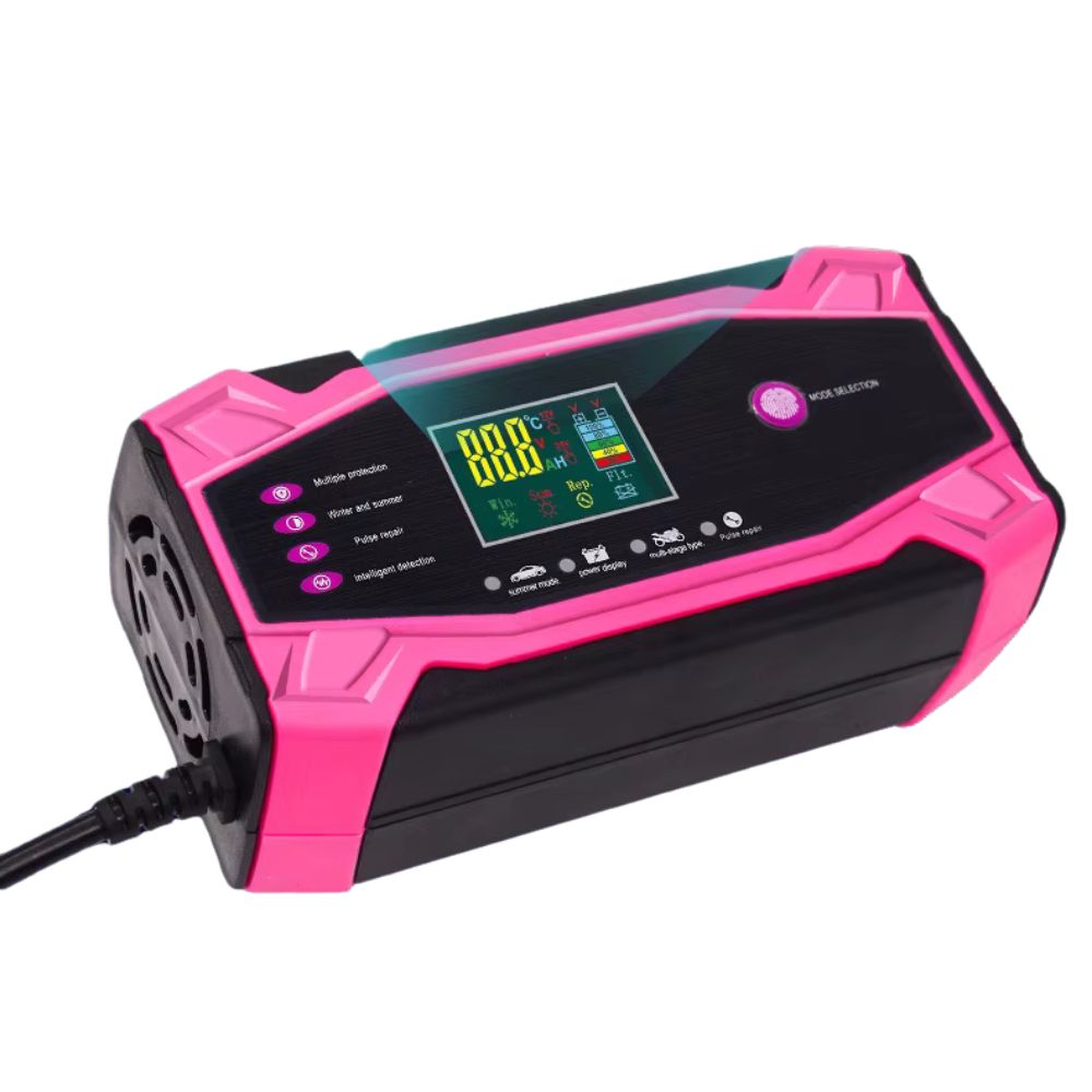Incarcator Baterie Auto 12V/10A, 24V/5A, cu control inteligent si ecran LCD