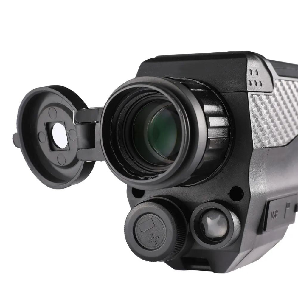 Monoclu Digital Profesional cu Night Vision de Vanatoare 4K, Zoom 4-32X, Ecran LCD, Acumulator, Negru
