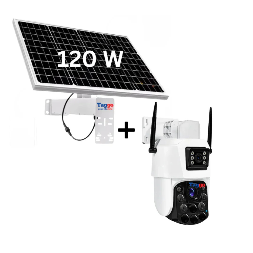 Camera Supraveghere cu Panou Solar si Cartela SIM 4G, Rezolutie 4K ULTRA HD, Zoom Optic 100X, PTZ Exterior, 24/7