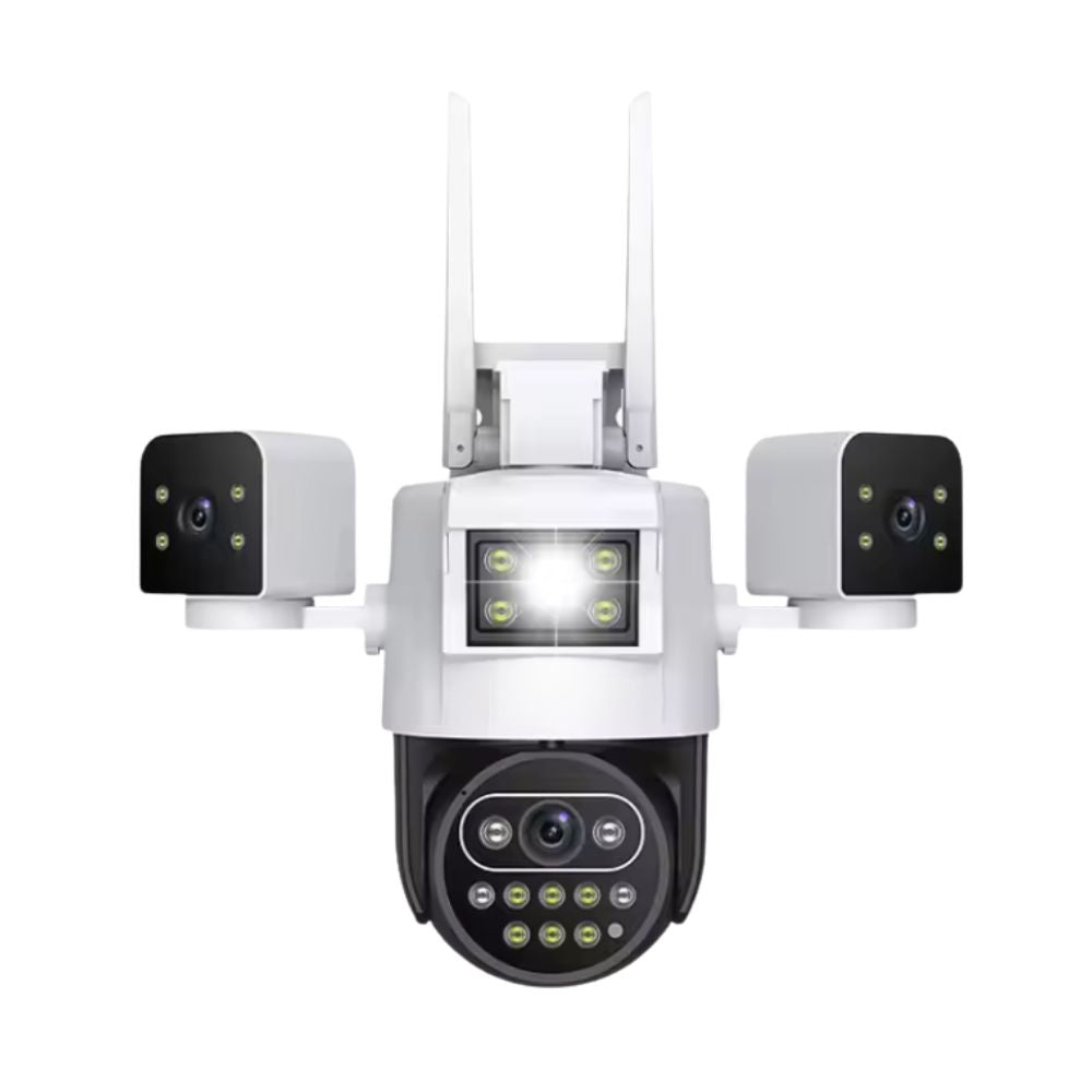 Camera de Supraveghere Taggo, Conexiune 4G, 6MP, ZOOM 10X, 3 lentile, Control din aplicatie, Rezistenta la apa