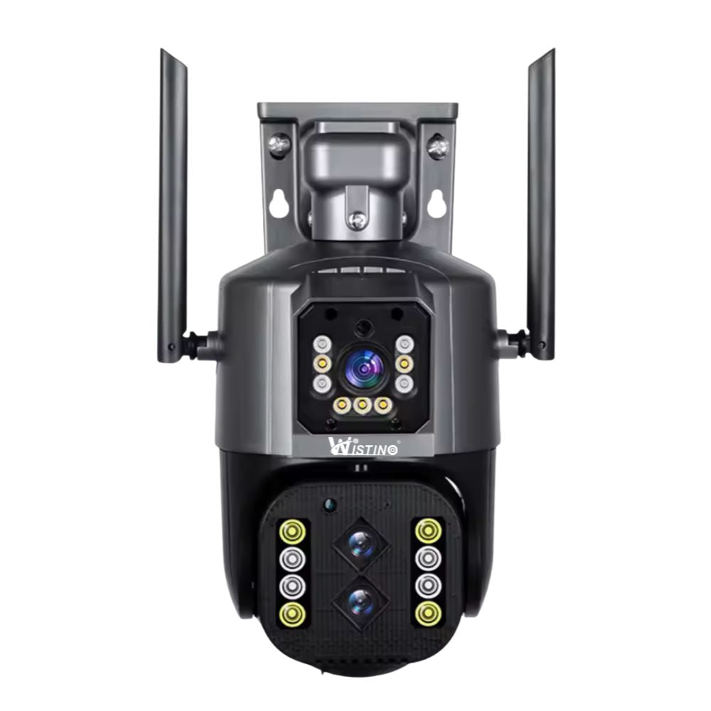 Camera de Supraveghere Wifi Exterior 4K 8MP (4MP+4MP), Zoom 10x, Notificari, Control din Aplicatie, Urmarire Automata