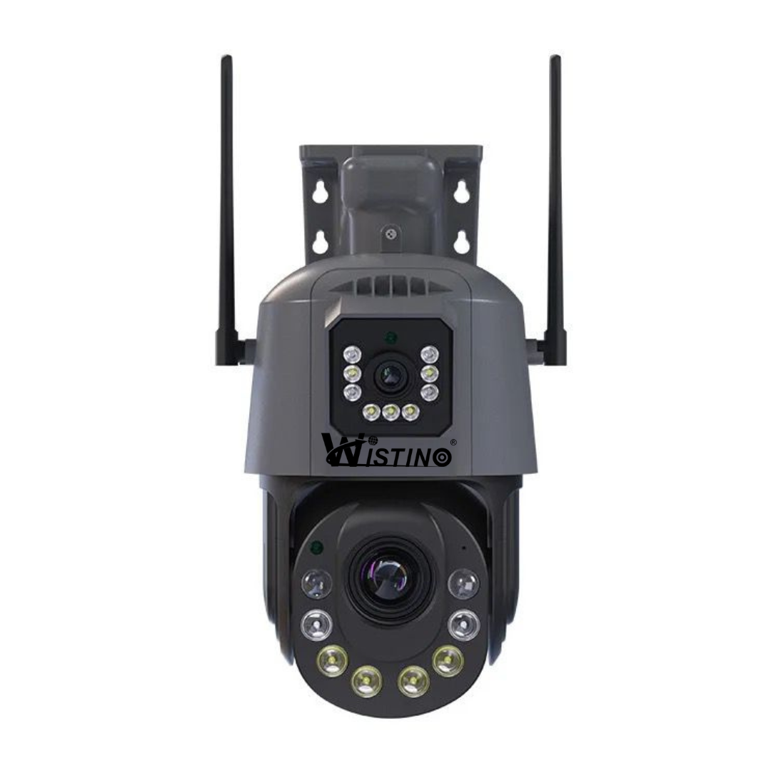 Camera de supraveghere 4G Cartela SIM 6K, 50X, 2 lentile, Control din aplicatie, Urmarire automata, Rezistenta la apa IP66 - Taggo.ro
