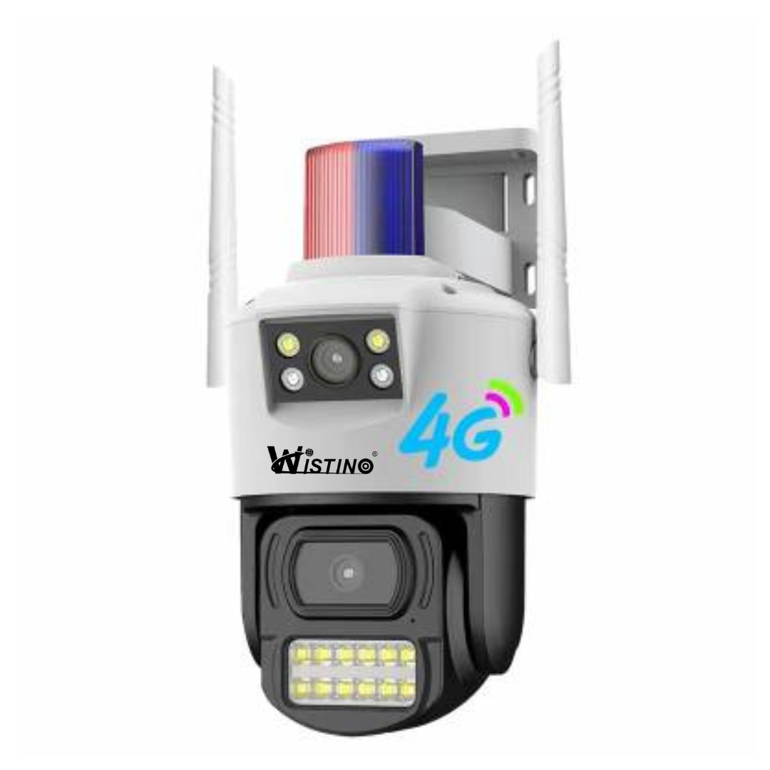 Camera de supraveghere 4G Cartela SIM 4K, 8MP, 2 lentile, Control din aplicatie, Urmarire automata, Rezistenta la apa IP66 - Taggo.ro