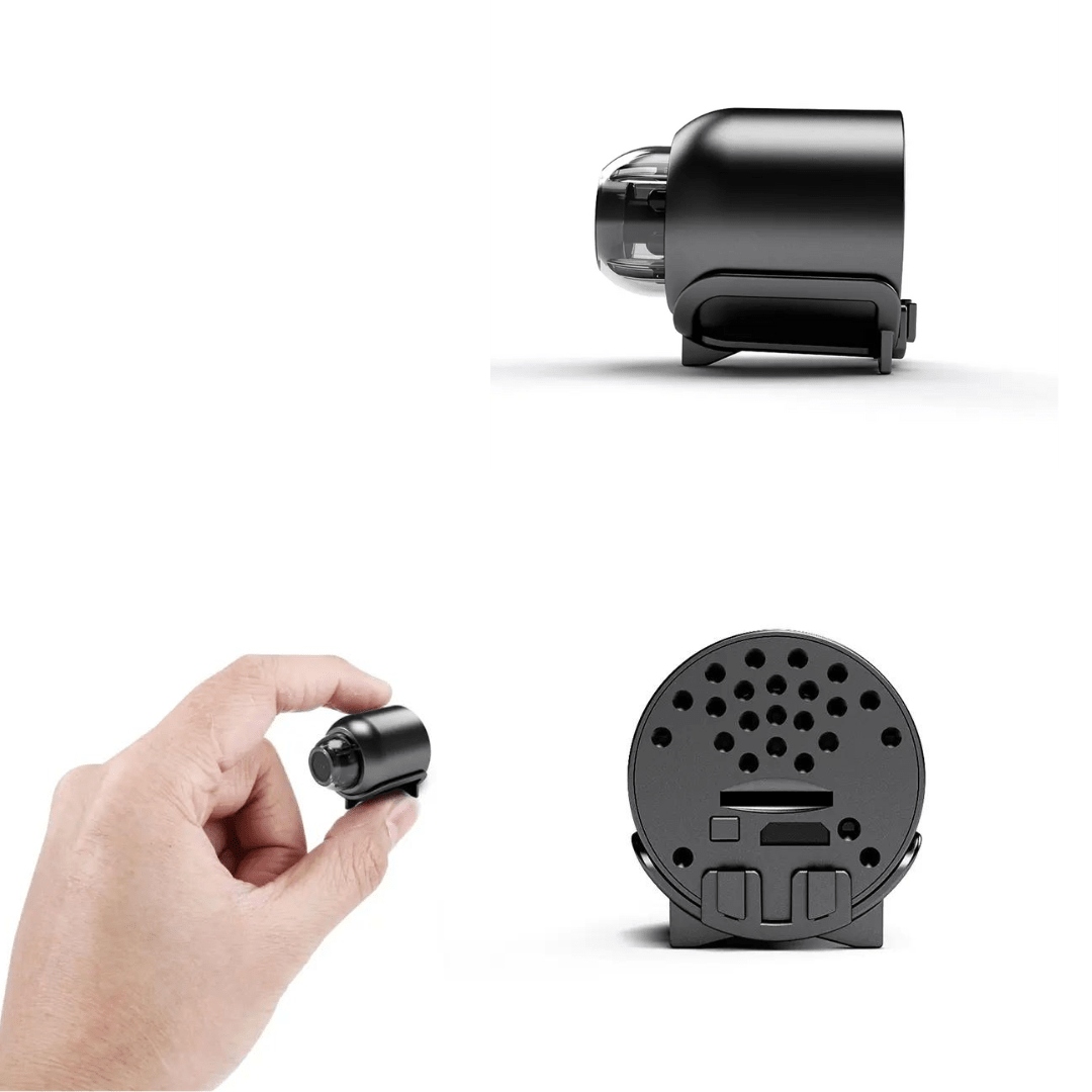 Mini cameră WIFI Taggo FULL HD cu vedere la 160°, control prin aplicație, senzor de mișcare și vizionare nocturnă.