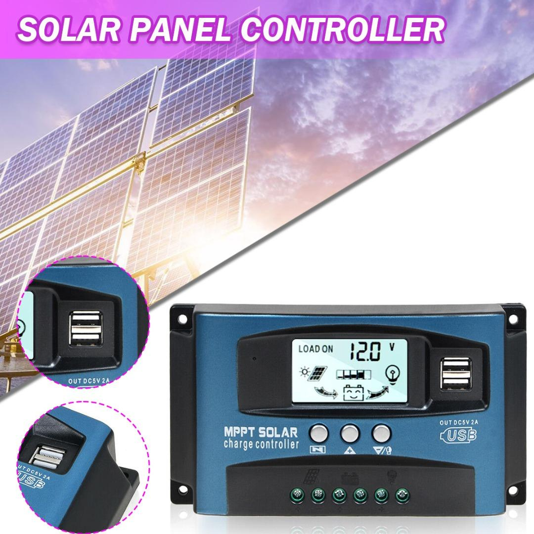 Controller solar, MPPT / PWM, 60A, 750W/12v 750W/24V, Dual USB, LCD display