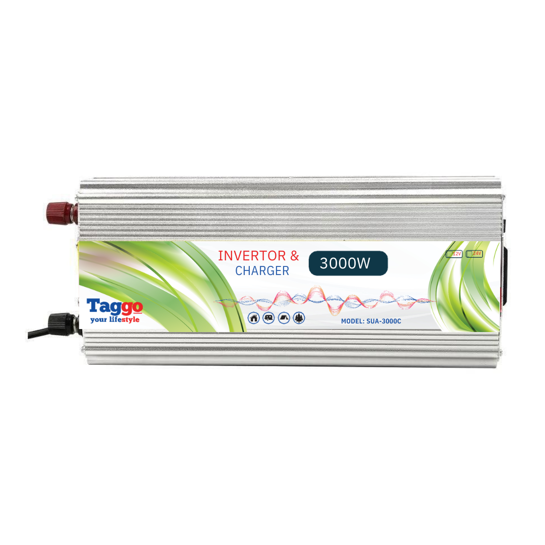 Invertor 2 in 1 cu incarcator baterii auto , 3000W 12V 220V, Port USB, Functie UPS
