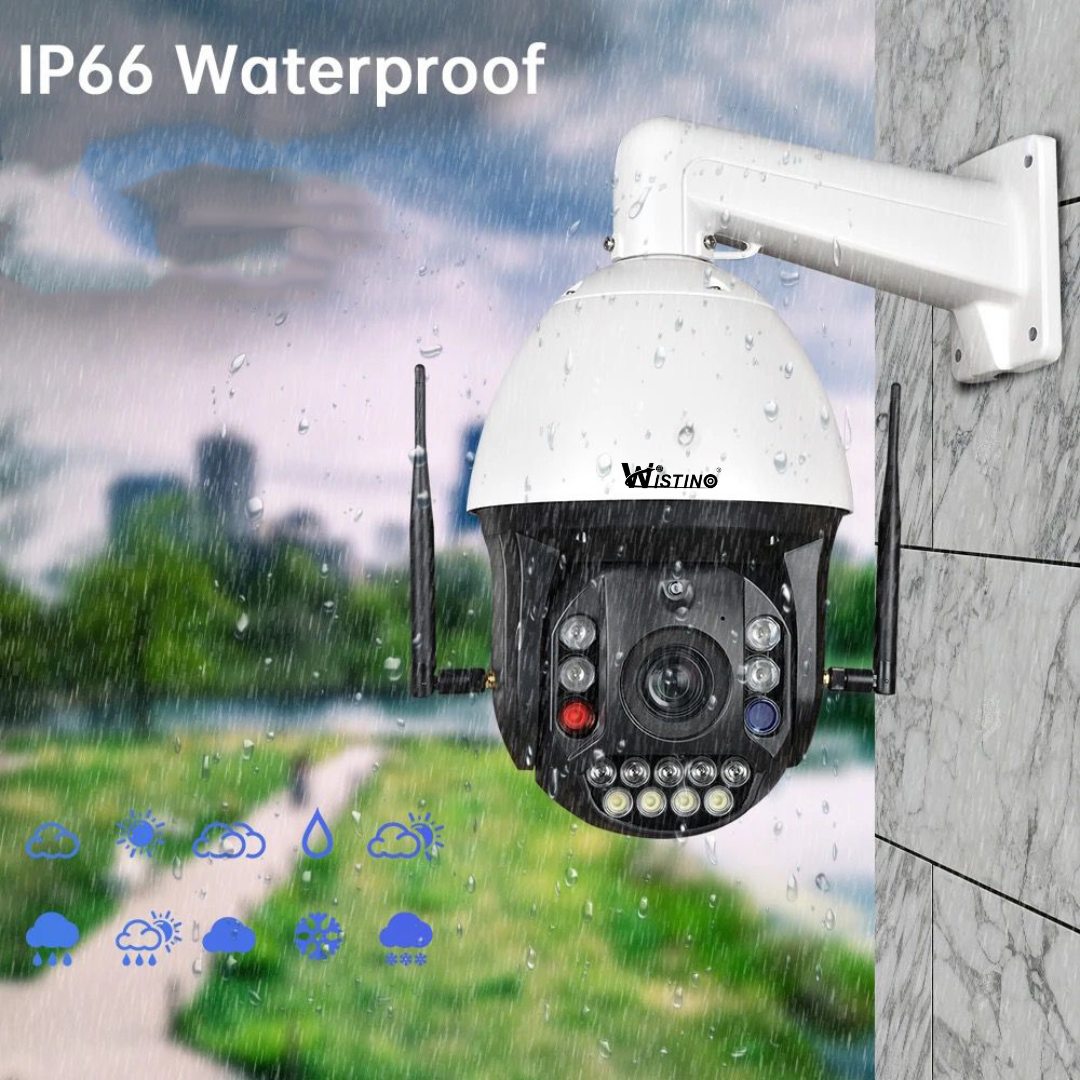 Camera Supraveghere 4G 4K Ultra HD 99X Optical ZOOM, Rotire Din Aplicatie 360, Rezistenta La Apa IP 66, Card Memorie 128 GB - Taggo.ro