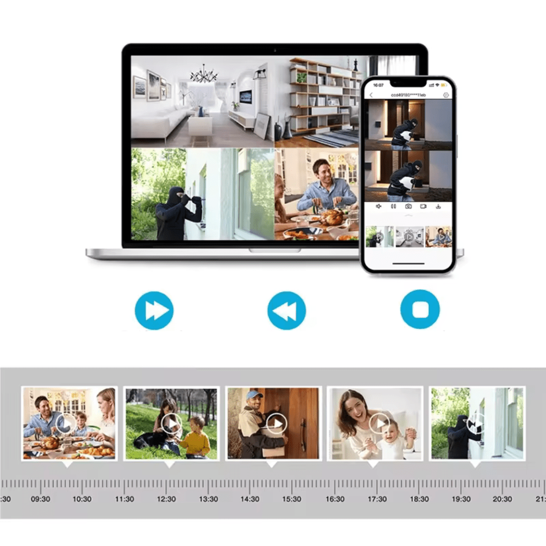 NVR WIFI cu 8 canale și rezoluție 8MP (4K), detectie facială și compresie H.265, pentru supraveghere video avansată.