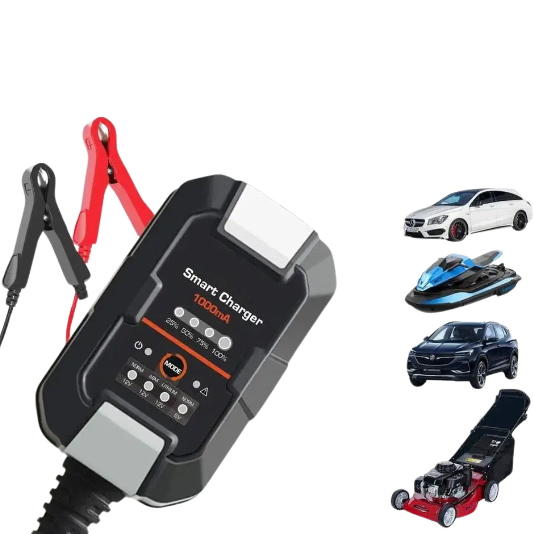 Redresor Baterie - Incarcator Digital Cu Display Automat Inteligent Pentru Masina Si Motocicleta 12V