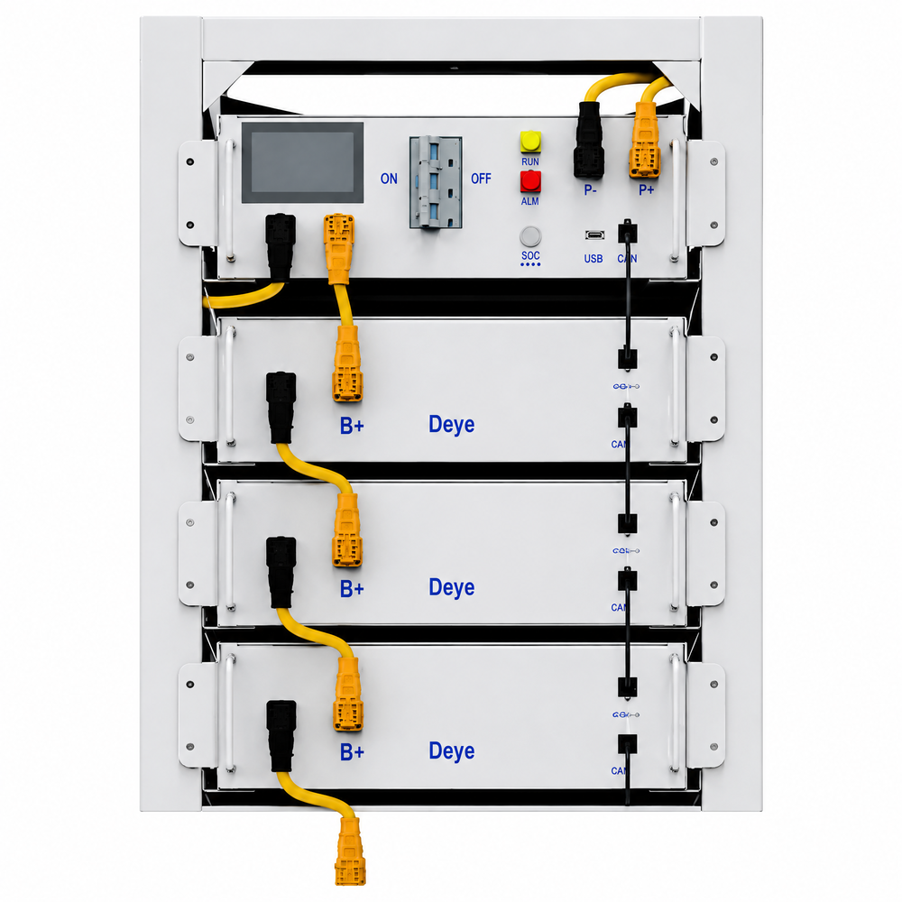 Rack Baterii Deye 3U-HRACK 19 Inch pentru 12 Module BOS-G cu Extindere Modulara
