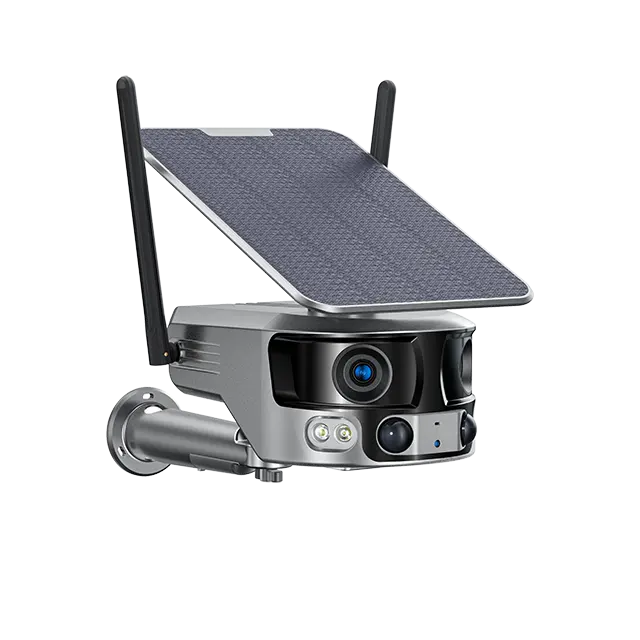 Camera Supraveghere Solara cu Sim Panoramic 4G, 4K, 8MP, ZOOM 4X, Panou Solar 6W, 21700 mAh, fara Fire, Aplicatie - Taggo.ro
