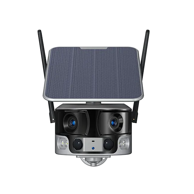 Camera Supraveghere Solara cu Sim Panoramic 4G, 4K, 8MP, ZOOM 4X, Panou Solar 6W, 21700 mAh, fara Fire, Aplicatie - Taggo.ro