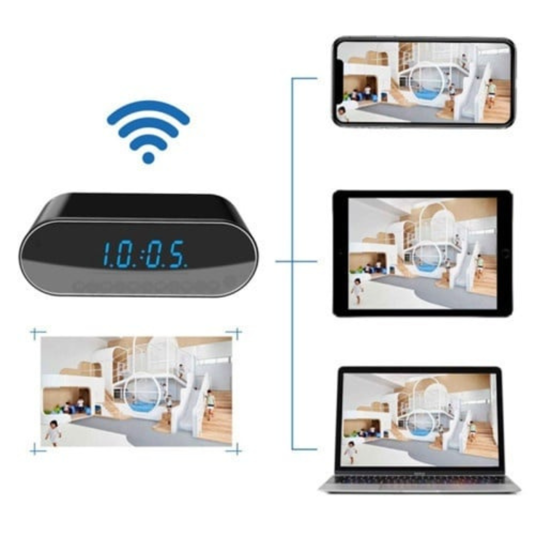 Camera de Supraveghere in ceas pentru Acasa – WiFi, Viziune Nocturna, Full HD, Senzor miscare