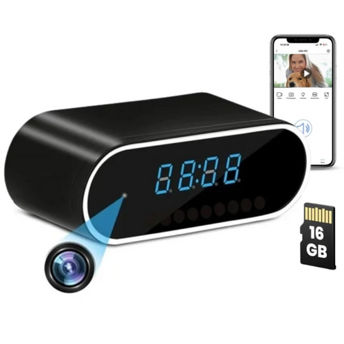 Camera de Supraveghere in ceas pentru Acasa – WiFi, Viziune Nocturna, Full HD, Senzor miscare