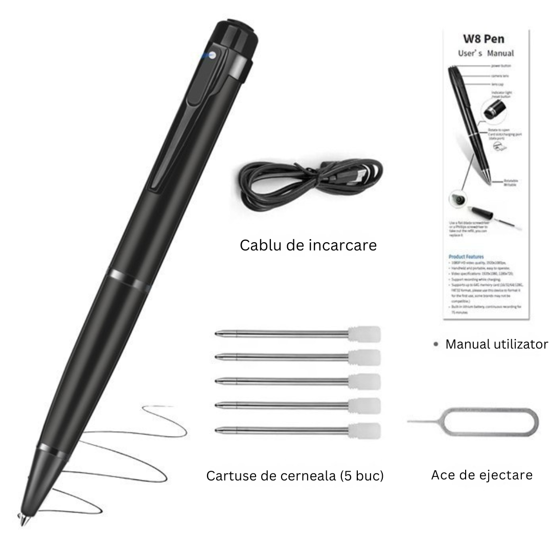 Pix cu Camera Spion HD 1080p și Reportofon – Inregistrare Audio-Video Discreta