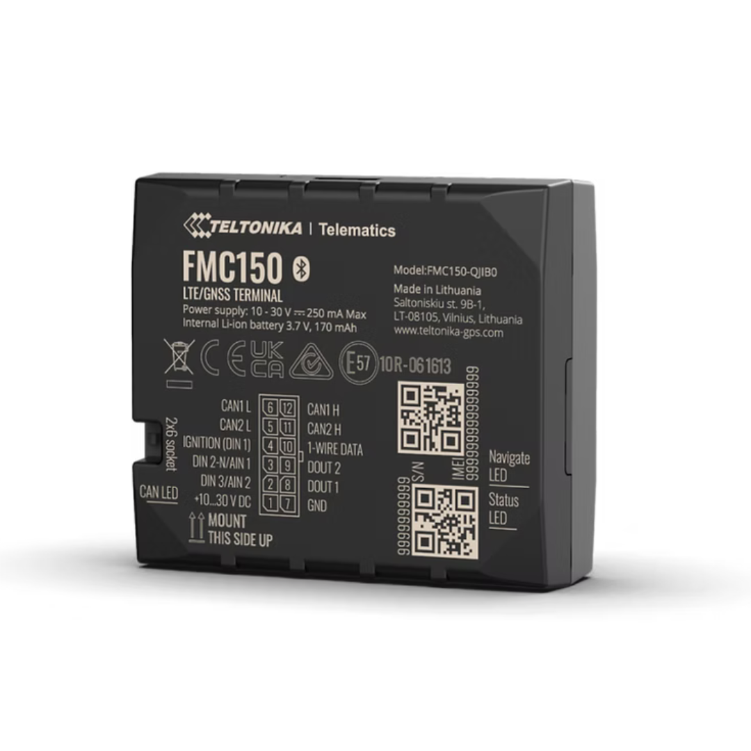 GPS Tracker Auto Profesional Teltonika FMC150 – Procesor CAN, Bluetooth, LTE CAT1, Acumulator 170 mAh, GSM 4G, eSIM global inclus