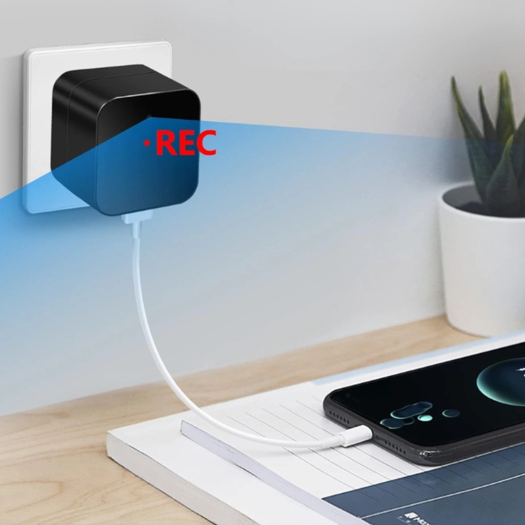 Incarcator USB cu Camera Spion, Wi-Fi, Full HD, Vedere Nocturna, Senzor de Miscare