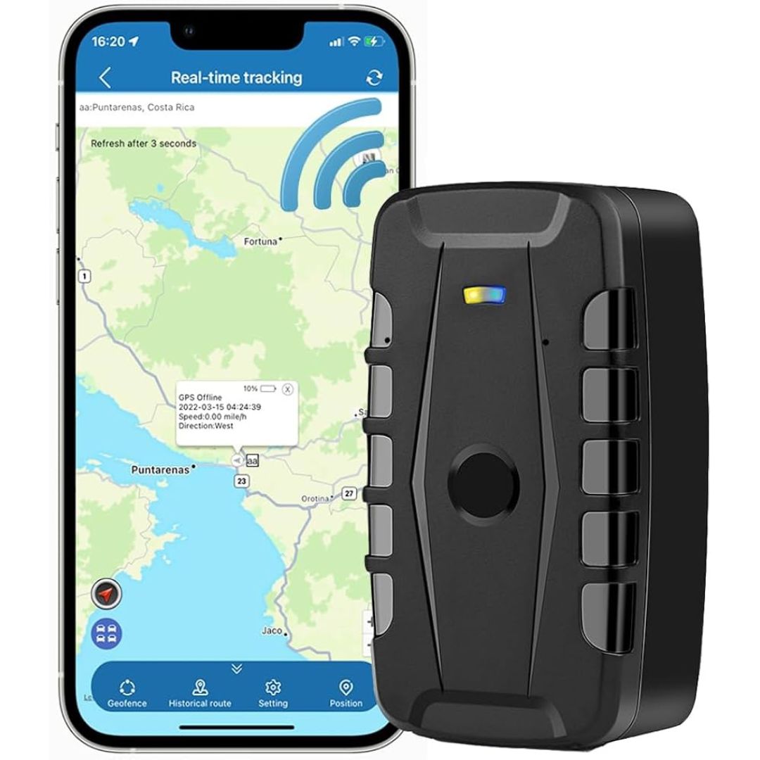 GPS Tracker Auto 4G, Baterie 20000mAh, Magnet Puternic, IP67, Urmărire în Timp Real, standby 120 zile