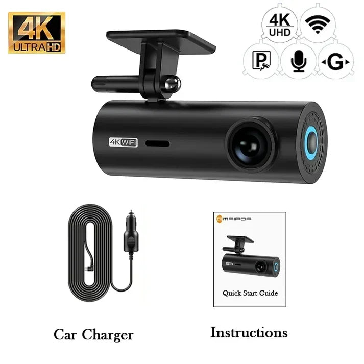 Camera auto 4K UHD WIFI, monitorizare parcare, Senzor GC4653