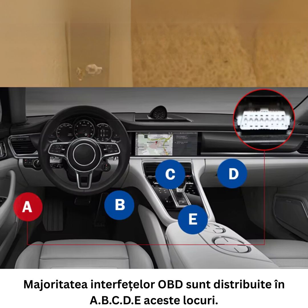 Mini tracker GPS 4G OBD, control de la distanta, istoric traseu, anti-furt, precizie 10 m, baterie 150mAh